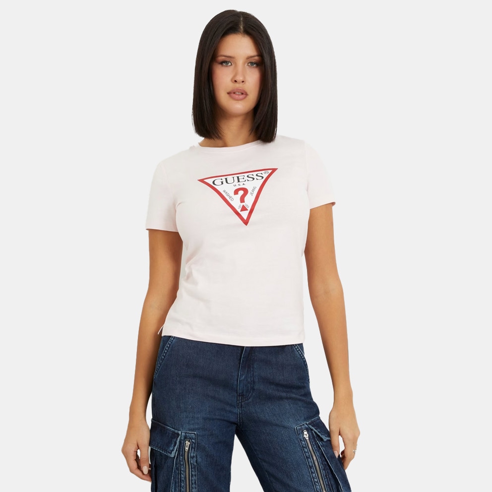 Guess logo cheap t shirt women's