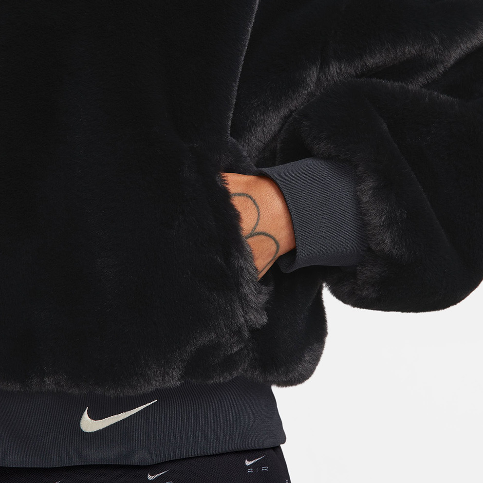 Nike Sportswear Faux Fur Bombeer Γυναικείο Μπουφάν