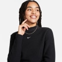 Nike Sportswear Phoenix Plush Γυναικεία Cropped Μπλούζα με Μακρύ Μανίκι