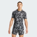 adidas Own the Run 3-Stripes Allover Print Ανδρικό T-shirt