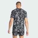 adidas Own the Run 3-Stripes Allover Print Ανδρικό T-shirt