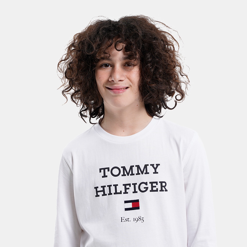 Tommy Jeans The Logo Kids' Long Sleeves T-shirt