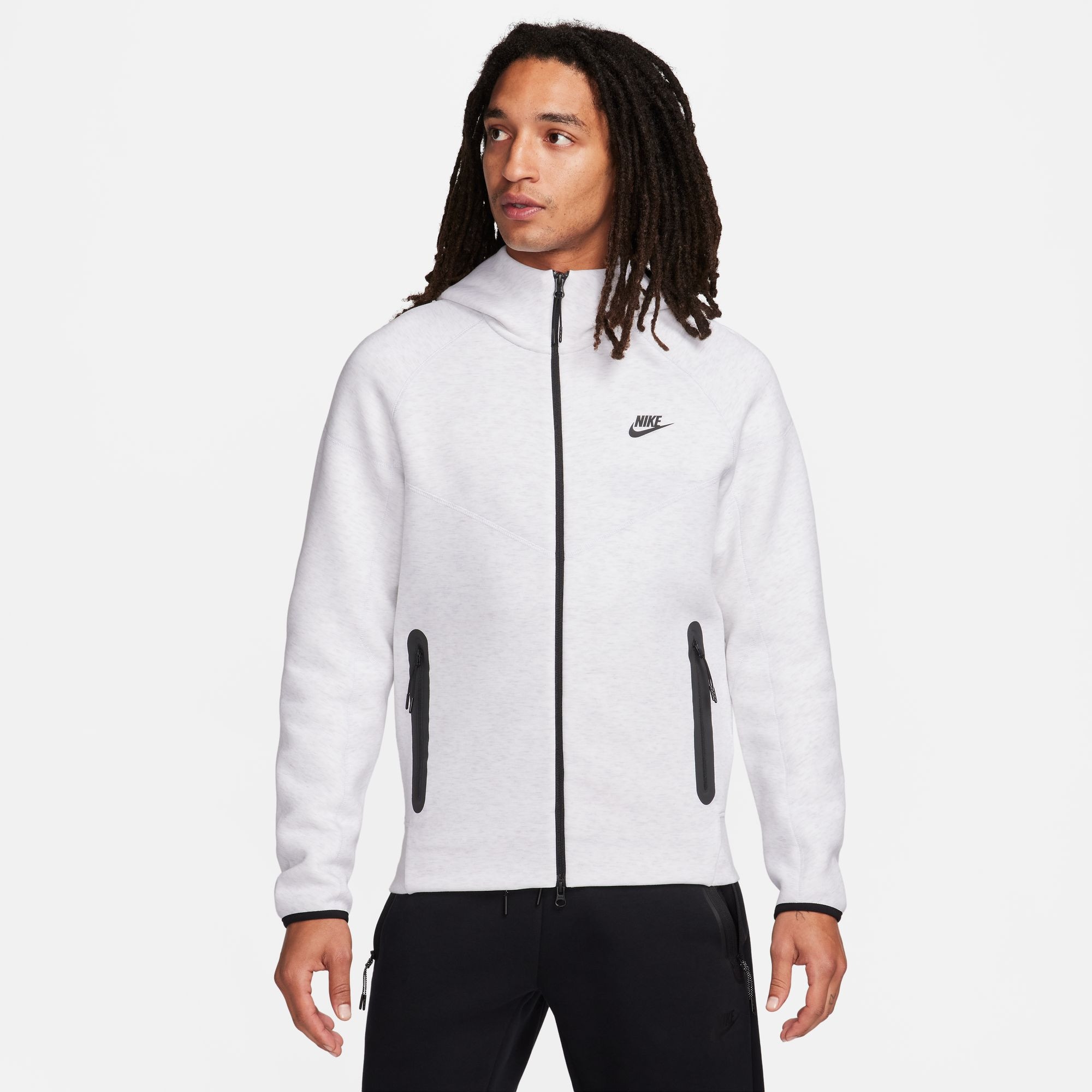 Nike tech fleece white top