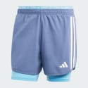 adidas Own The Run 3-Stripes 2-in-1 Shorts