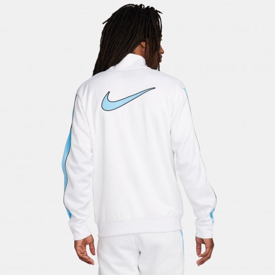 White nike track top discount