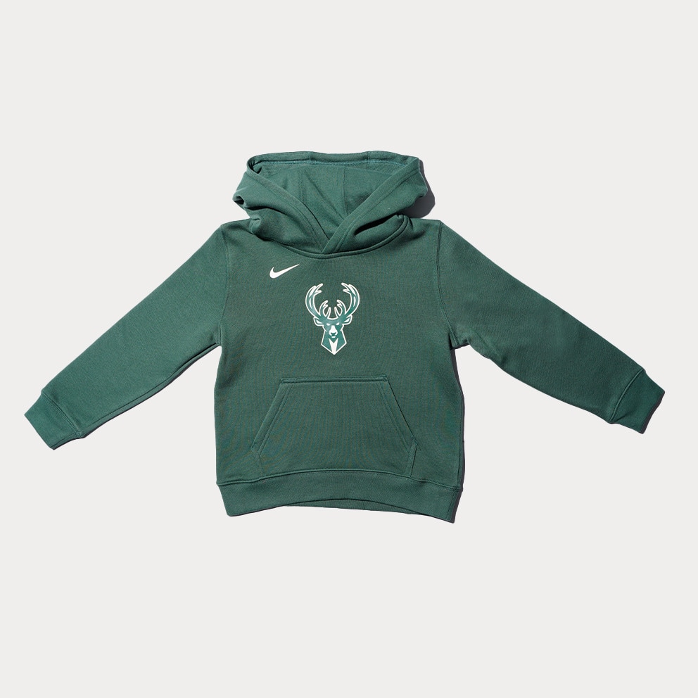 Nike NBA Milwaukee Bucks Club Logo Fleece Kids' Hoodie