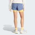 adidas Own The Run 3-Stripes 2-In-1 Shorts