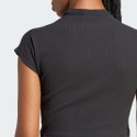 adidas Lounge Ribbed Crop Tee