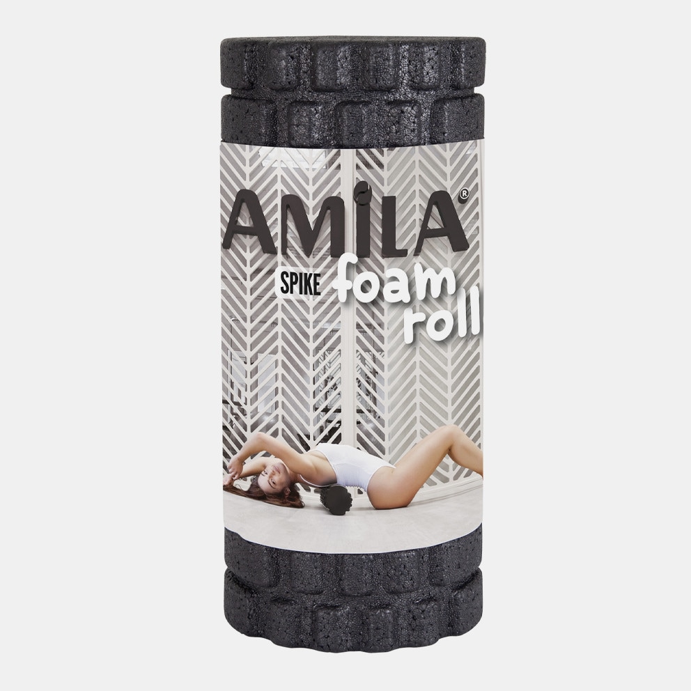 Amila ΚΥΛΙΝΔΡΟΣ FOAM ROLLER EPP 32*14CM ΜΑΥΡΟ