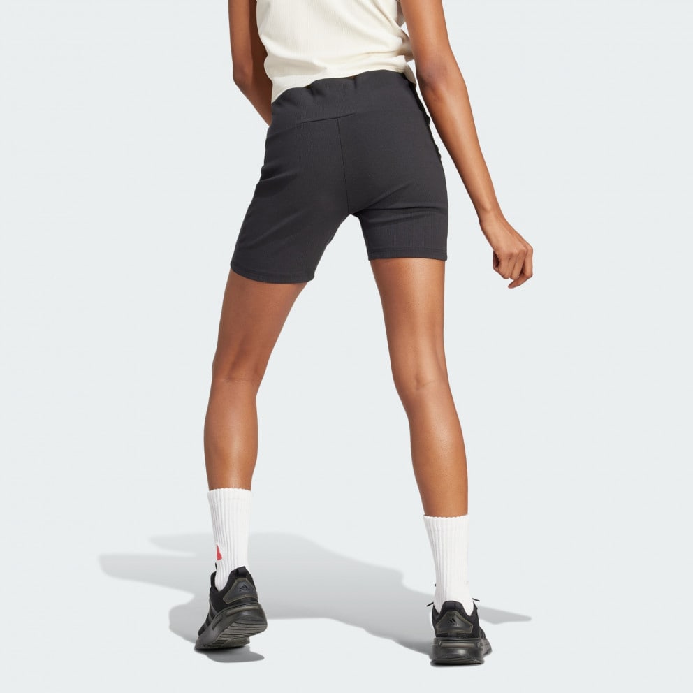 adidas Lounge Ribbed High-Waist Bike Shorts