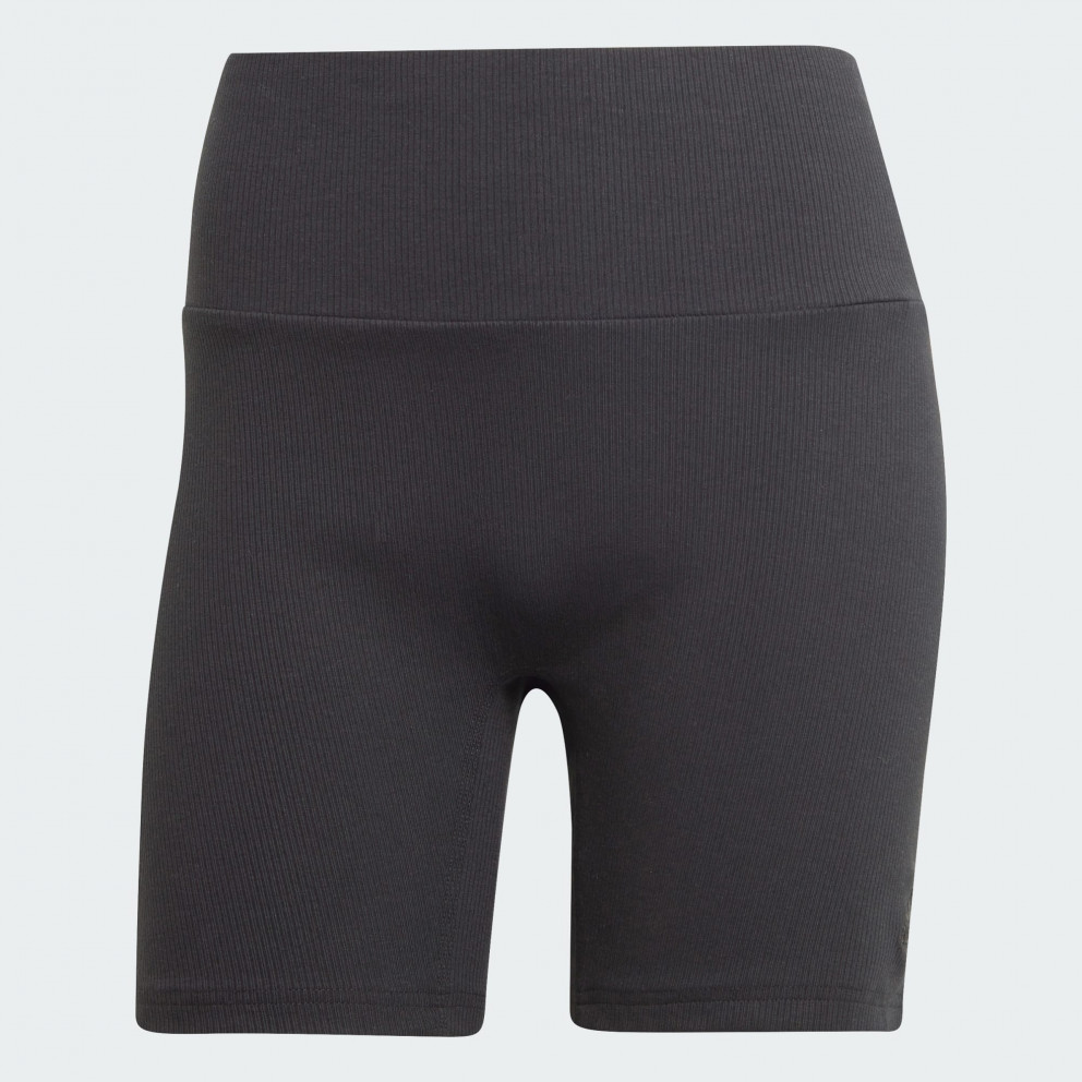 adidas Lounge Ribbed High-Waist Bike Shorts