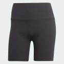 adidas Lounge Ribbed High-Waist Bike Shorts