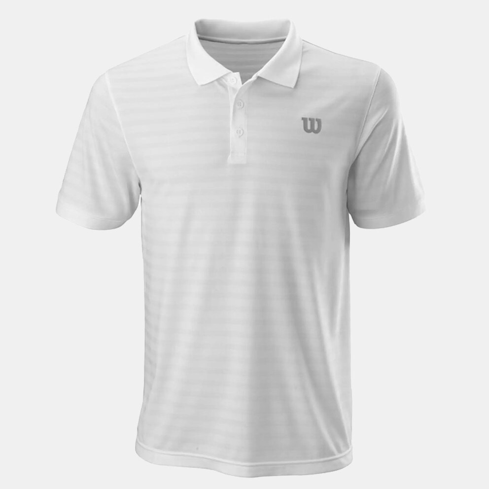 Wilson M Stripe Polo Wh