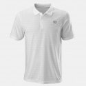 Wilson M Stripe Polo Wh