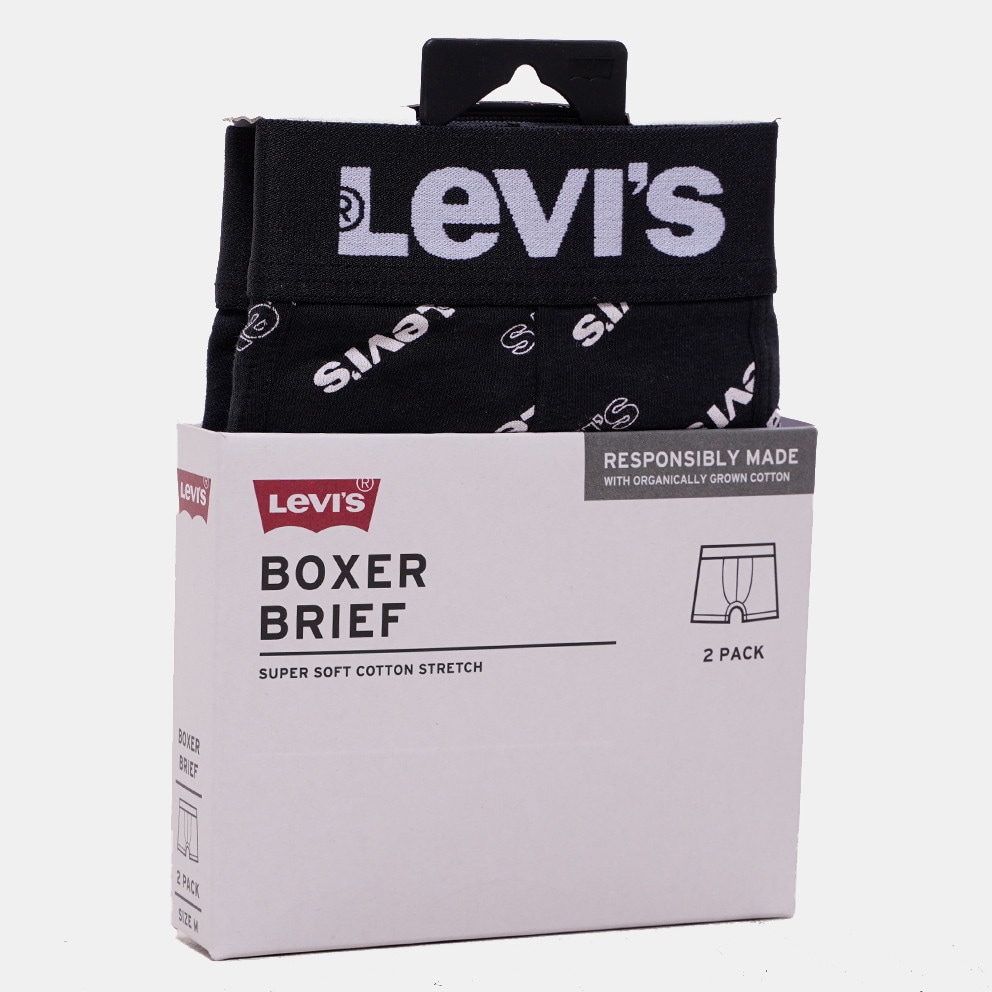 Levi's Men Logo Aop Boxer Brief Organic Co 2P