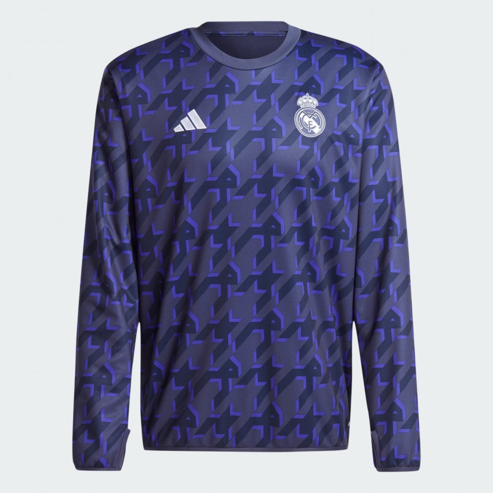 adidas Performance Real Madrid Pre-Match Warm Ανδρική Μπλούζα με Mακρύ Μανίκι