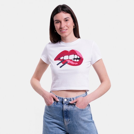 Tommy Jeans Washed Cropped Jersey Women's T-shirt