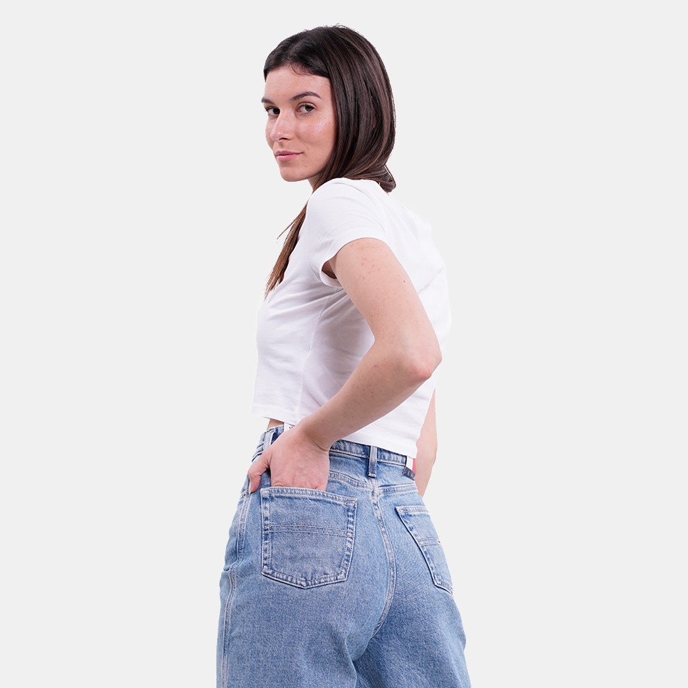 Tommy Jeans Washed Cropped Jersey Γυναικείο T-shirt