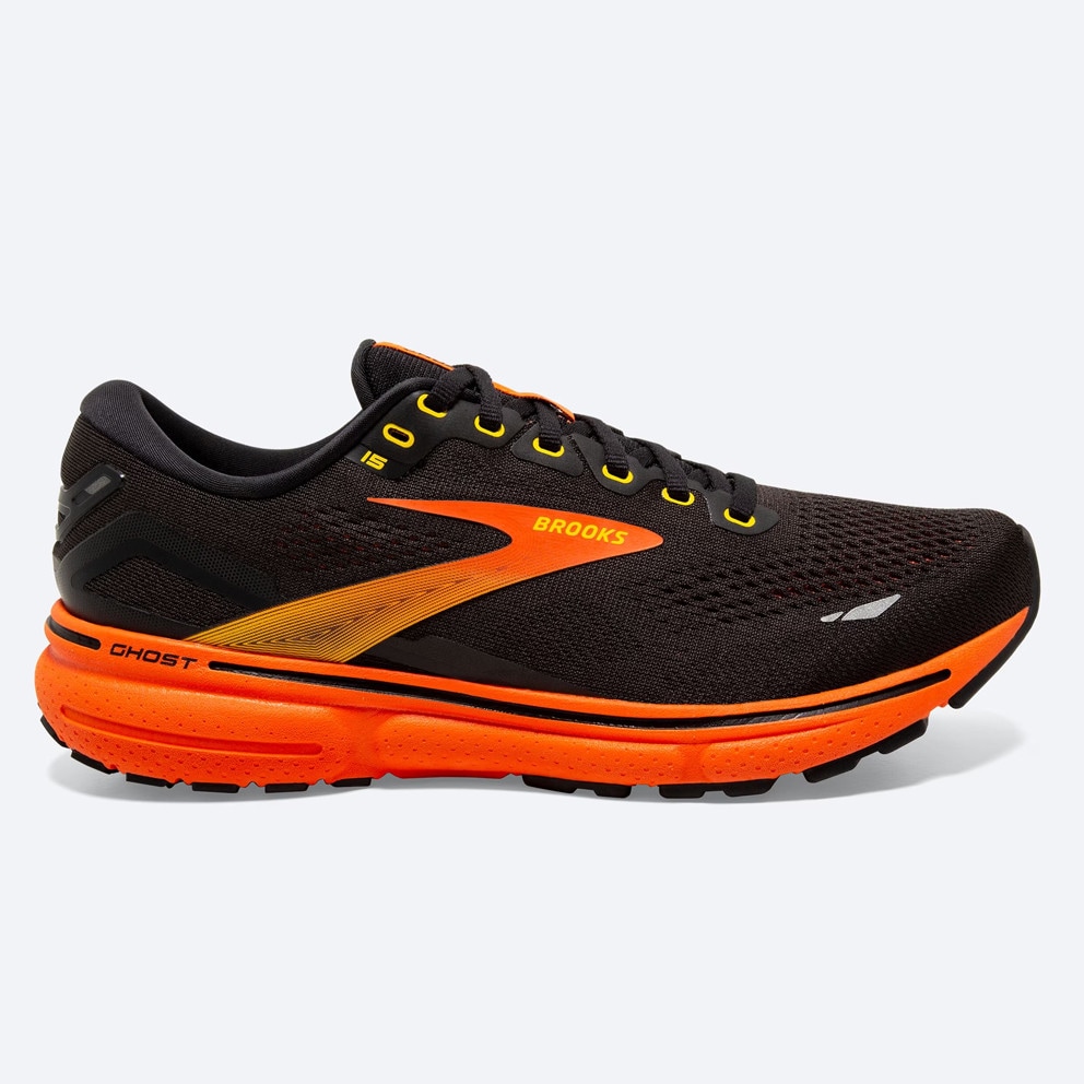 Brooks Ghost 15 Black/Yellow/Red Παπουτσι Ανδρικο