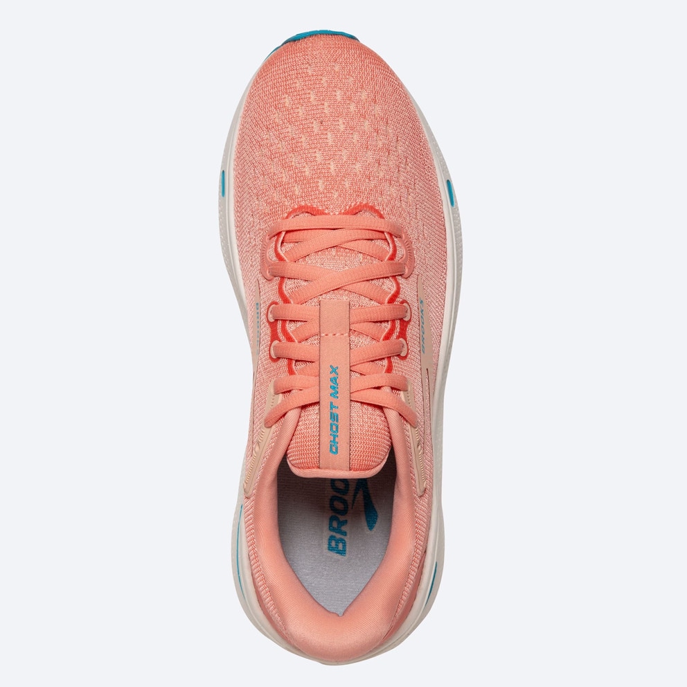 Brooks Ghost Max Papaya/Apricot/Blue Παπουτσι Γυνα