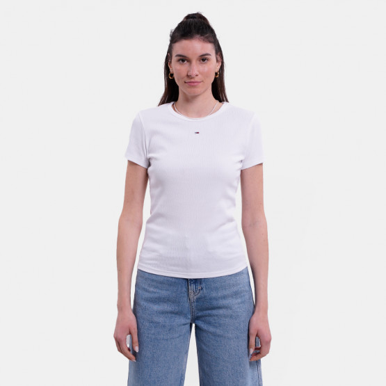 Tommy Jeans Slim Essential Rib Women's T-shirt