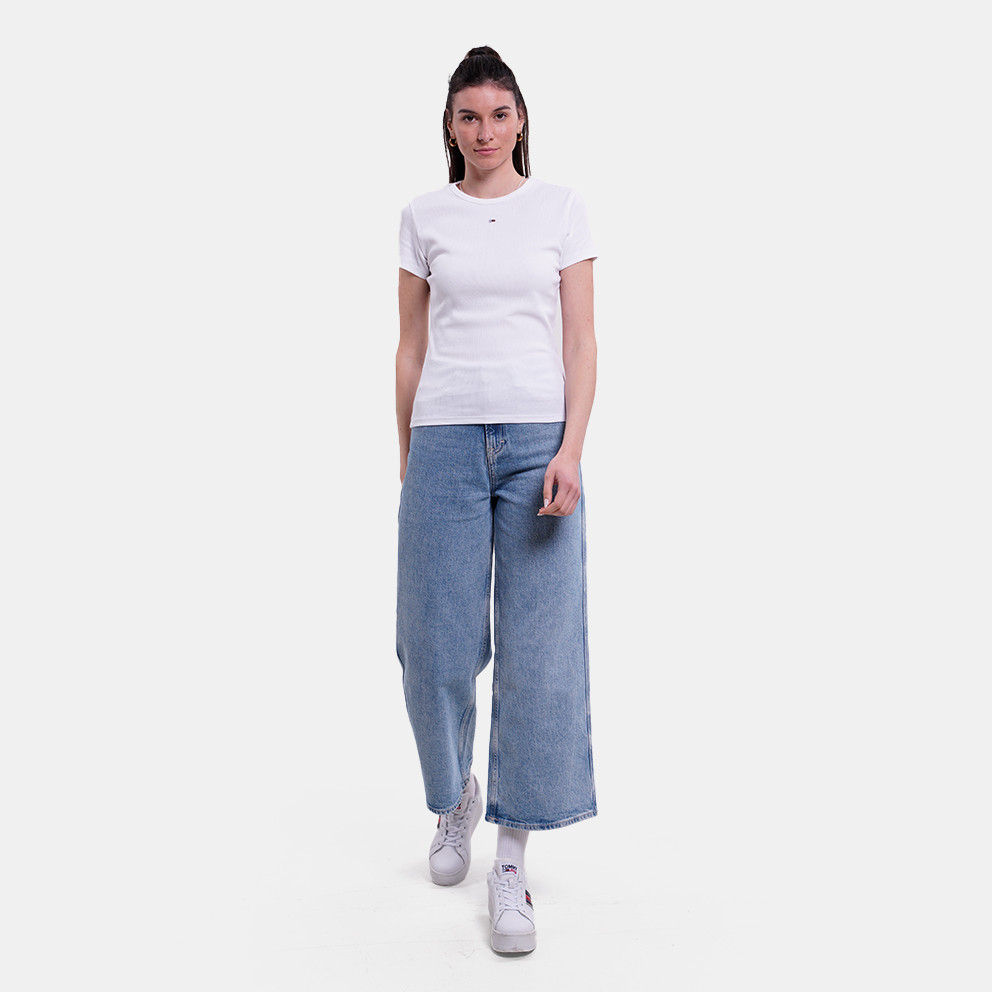 Tommy Jeans Slim Essential Rib Women's T-shirt