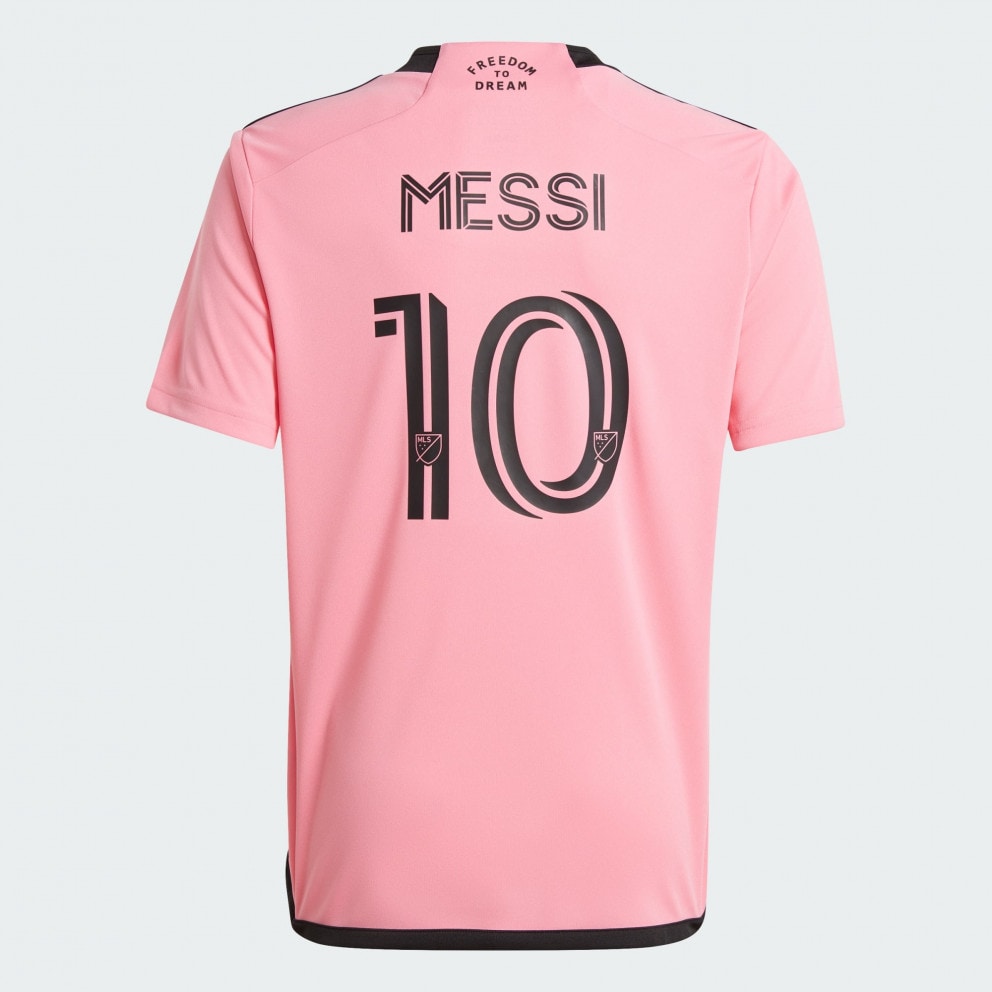 adidas Messi Inter Miami Cf 24 25 Home Kids Football Jersey Pink JE9743