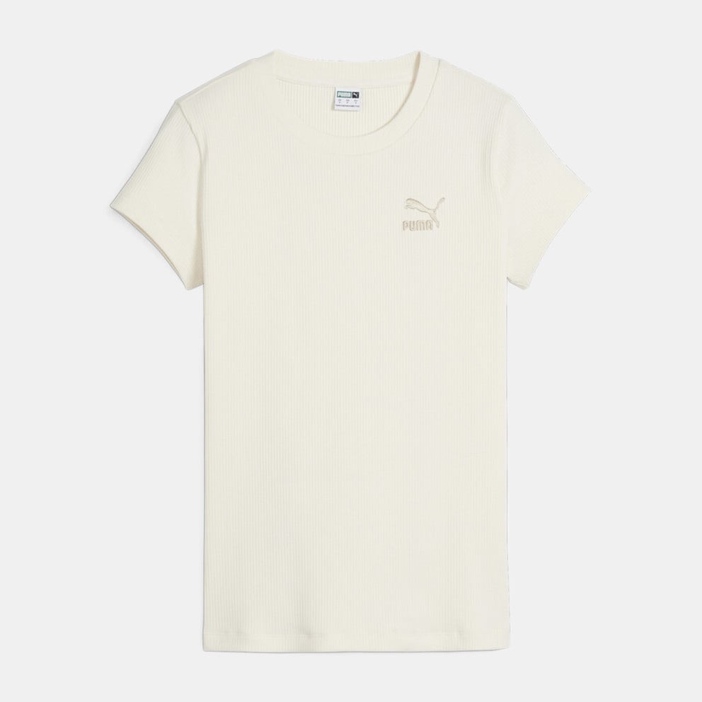 Puma Classics Ribbed Slim Γυναικείο T-shirt