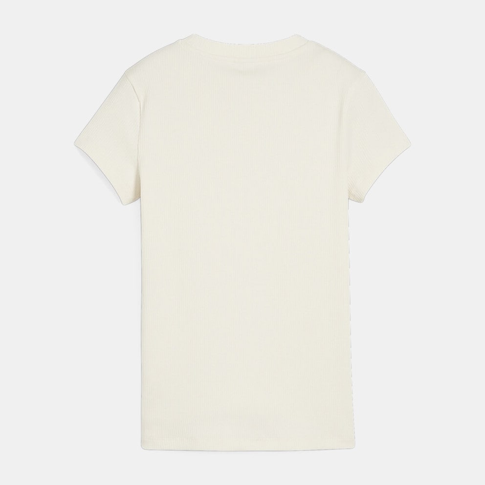 Puma Classics Ribbed Slim Γυναικείο T-shirt