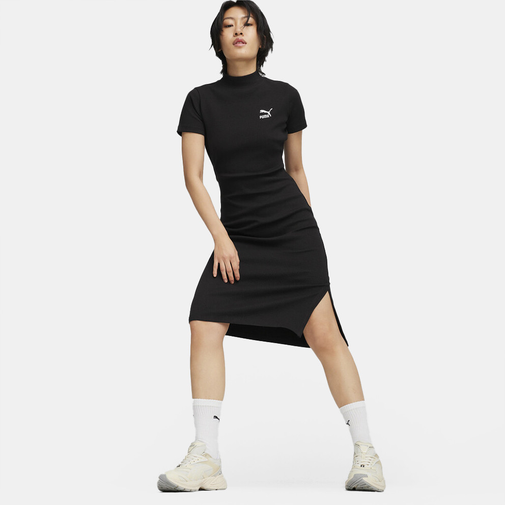 Puma Classics Ribbed Γυναικείο Φόρεμα