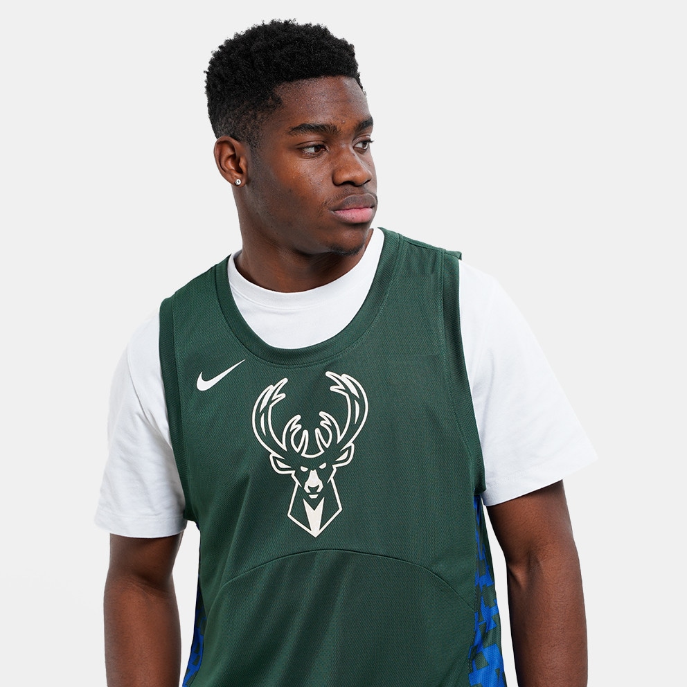 Nike Dri-FIT NBA Milwaukee Bucks Ανδρική Μπασκετική Φανέλα