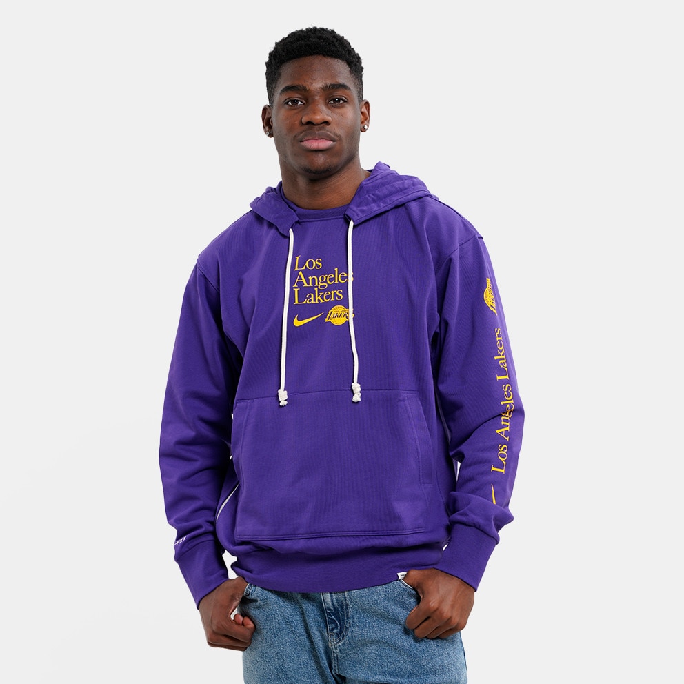 Nike Dri FIT NBA Los Angeles Lakers Standard Issue Courtside Men s Hoodie Purple FD8594 504