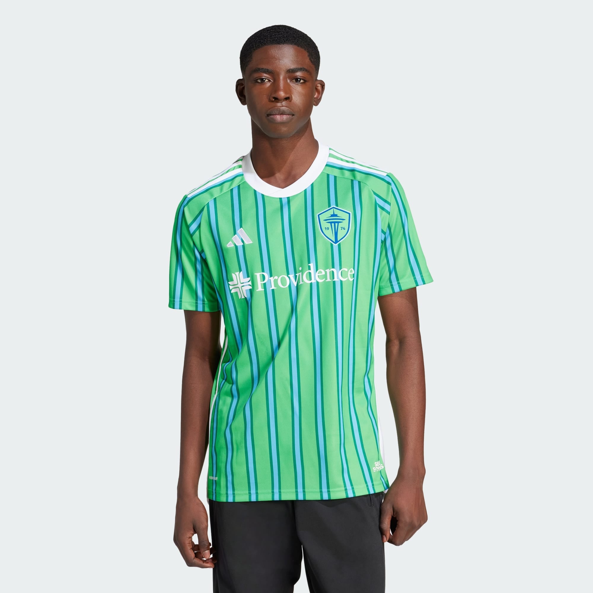 adidas Seattle Sounders Fc 24 25 Home Men s Football Jersey Green HZ6187