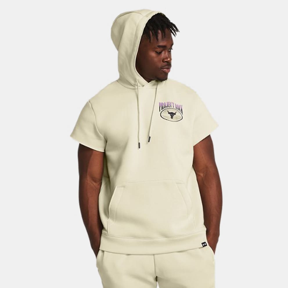 Under Armour Project Rock Essential Fleece Aνδρική Μπλούζα με Κουκούλα