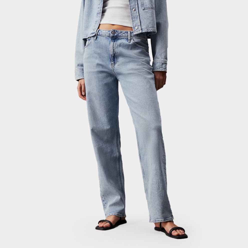 Calvin Klein Loose Straight Γυναικείο Τζιν Παντελόνι