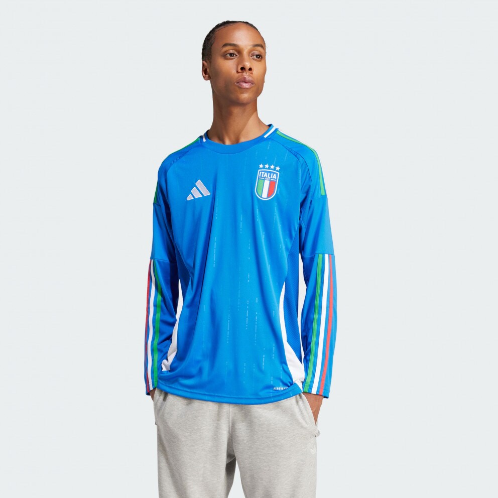 adidas Italy 24 Long Sleeve Home Jersey