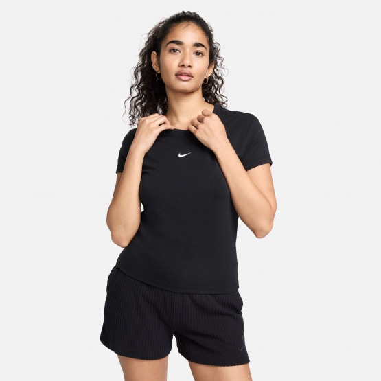 Nike Sportswear Chill Knit Mid Crop Γυναικείο T-Shirt