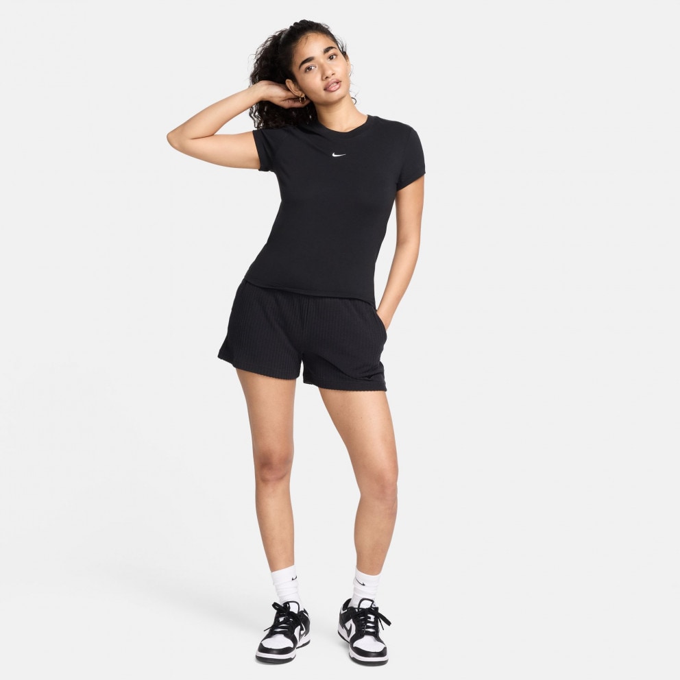 Nike Sportswear Chill Knit Mid Crop Γυναικείο T-Shirt