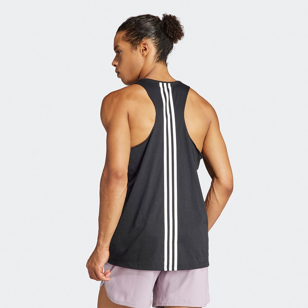 adidas Performance Own The Run 3-Stripes Μen's Τank Top