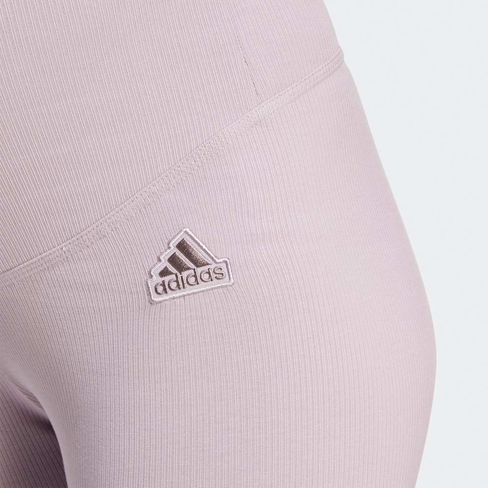 adidas Ribbed High-Waist 7/8 Leggings (Maternity)