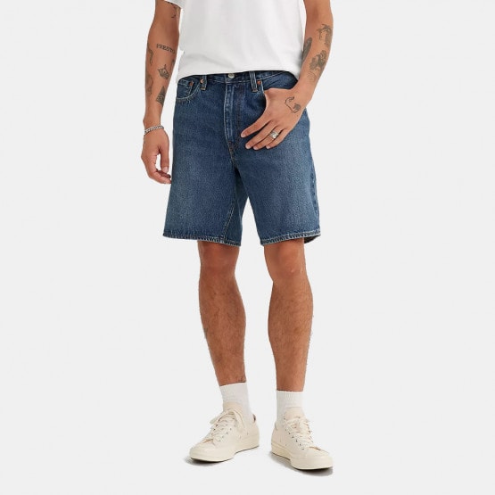 Levi's 468 Stay Loose Shorts Dark Indigo - Worn In