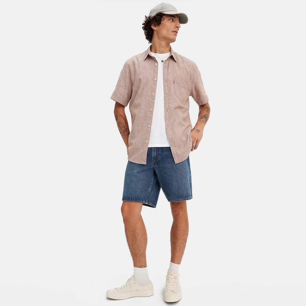 Levi's 468 Stay Loose Shorts Dark Indigo - Worn In