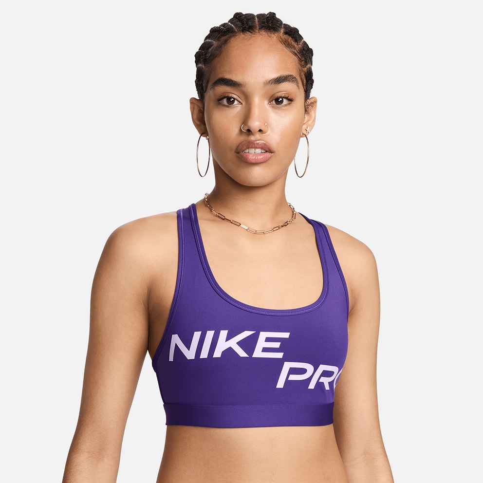 Nike Pro Swoosh Γυναικείο Αθλητικό Μπουστάκι Μεσαίας Στήριξης