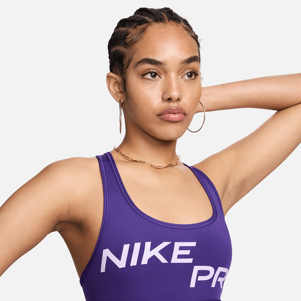 Nike Pro Swoosh Γυναικείο Αθλητικό Μπουστάκι Μεσαίας Στήριξης