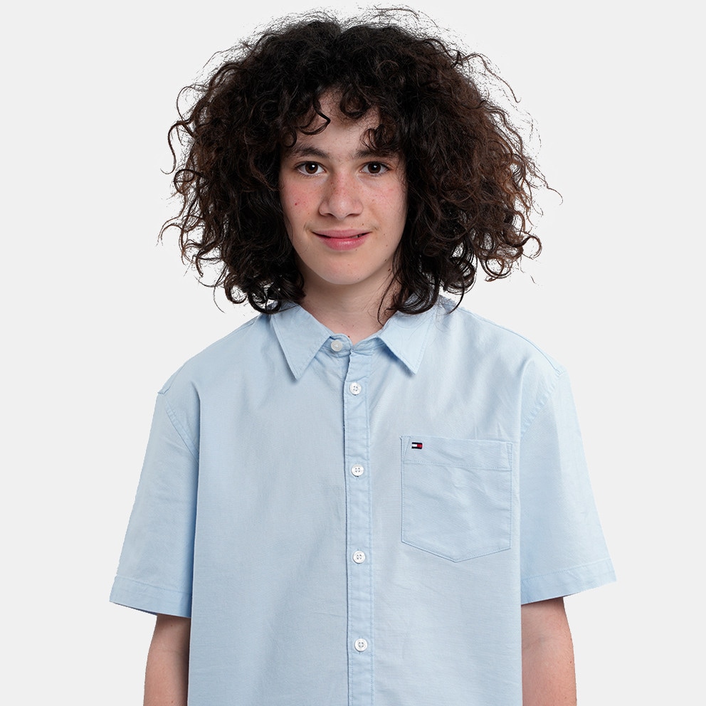 Tommy Jeans Solid Oxford Regular Fit Kids' Shirt