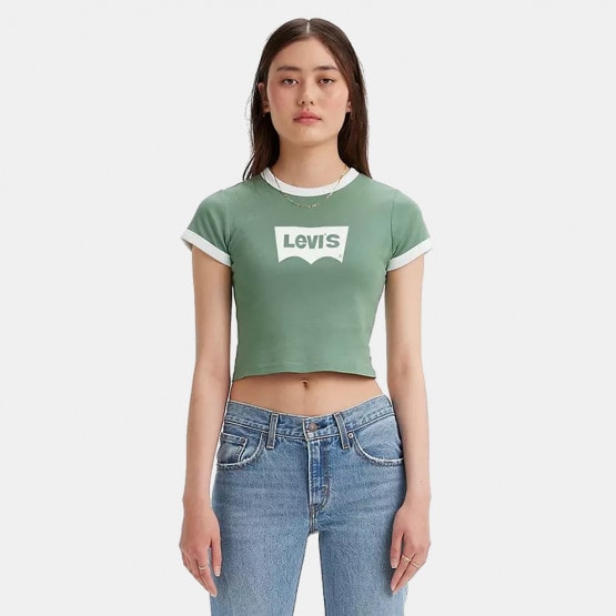 T shirt levis crop top on sale