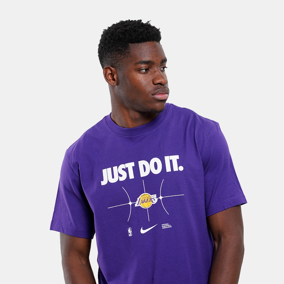 Nike NBA Los Angeles Lakers Essential Just Do It Ανδρικό T-shirt