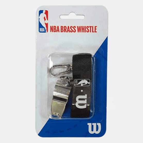 Wilson Nba Brass Whistle With Lanyard