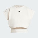 adidas Power Boxy French Terry 3-Stripes Γυναικείο Αμάνικο