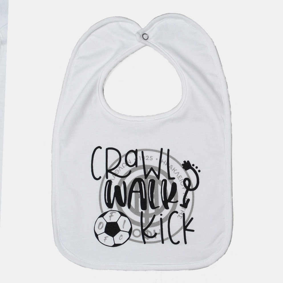 OFI OFFICIAL BRAND Σαλιαρα Βεβε Ασπρη  Crawl Walk